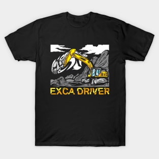 Driver Excavator T-Shirt